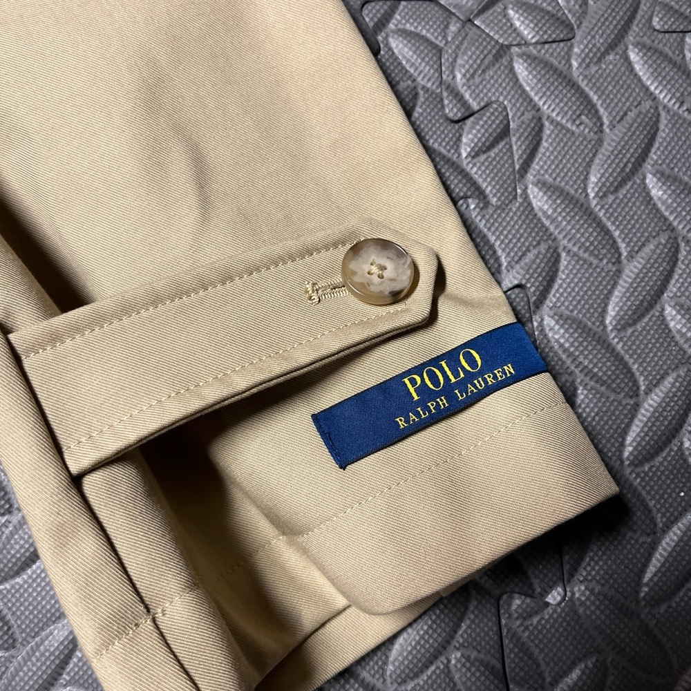 Ralph Lauren Men's Beige Cotton Gabardine Trench Coat Size XLarge XL Ret… - Picture 13 of 16